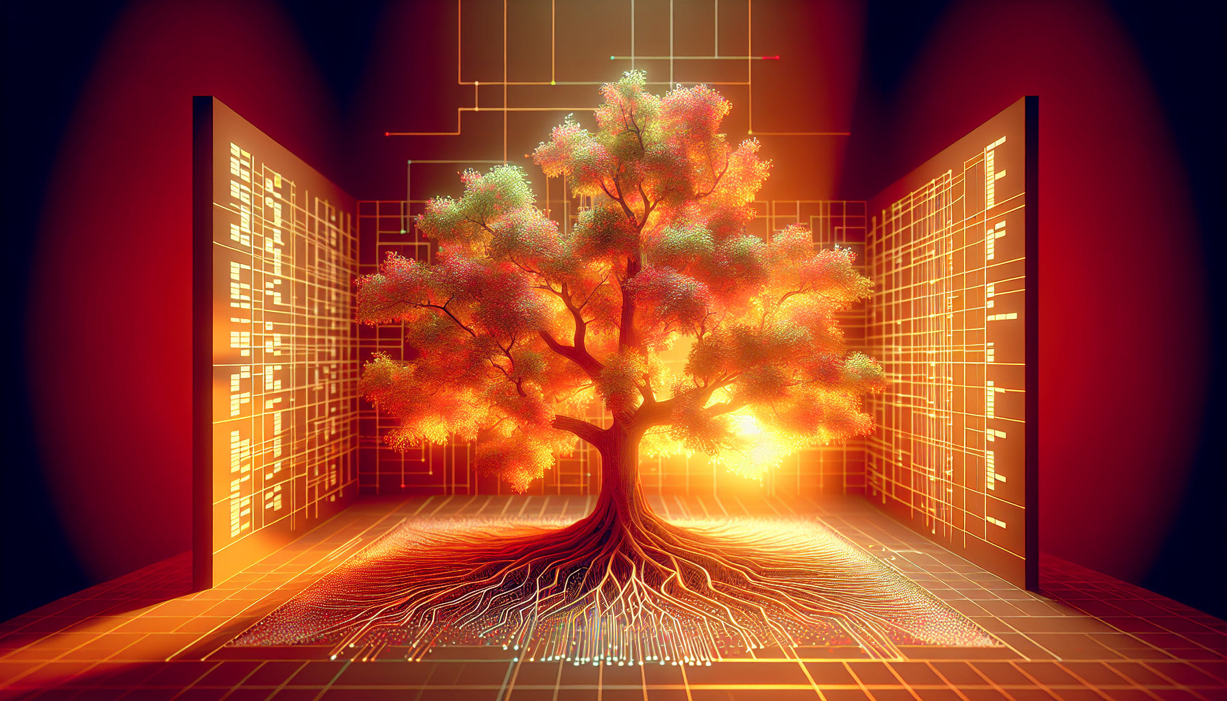 3D rendering of a Genealogy Tree