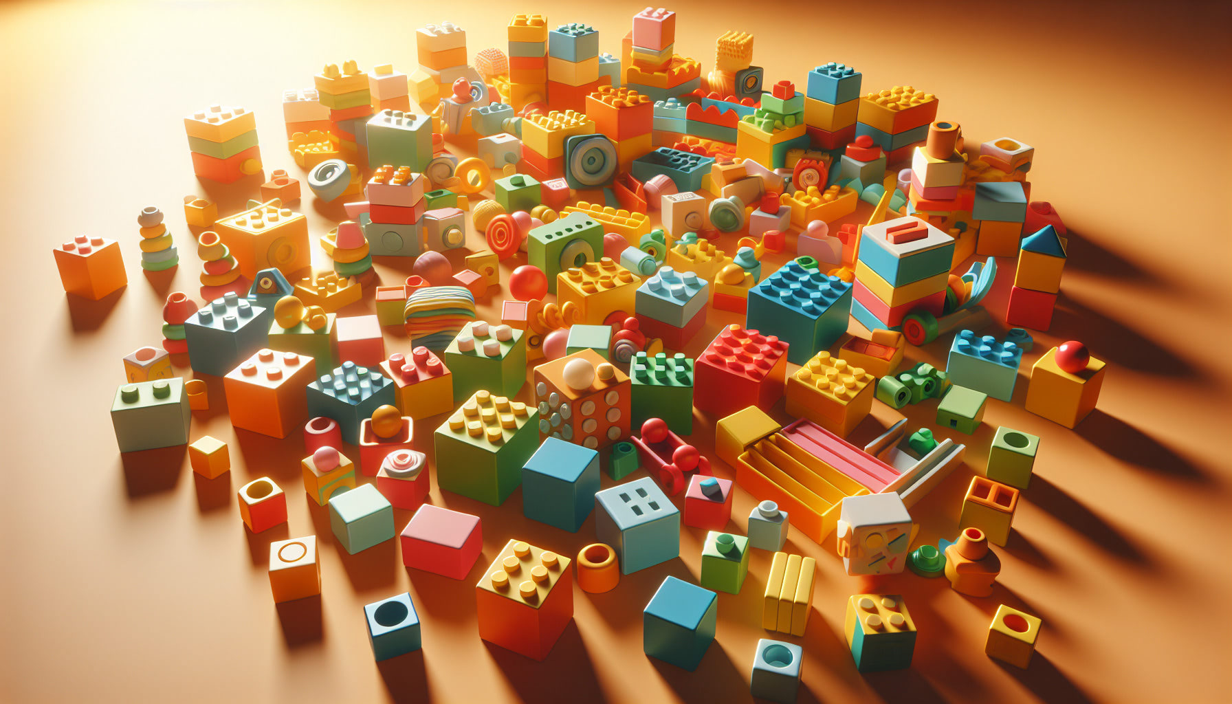 3d rendering of toy blocks